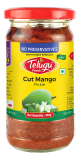 Telugu Foods Cut Mango Pickle (Without Garlic)