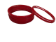 Red glass bangles (6 Pieces) -20g