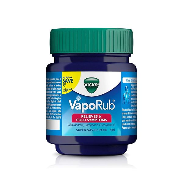 Vicks VapoRub Advanced Plus Cough Suppressant Topical Chest Rub