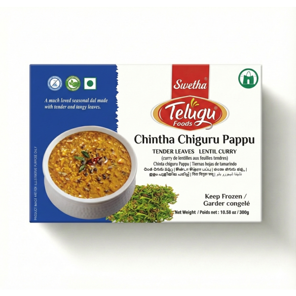 Buy Telugu Foods Frozen Chintha Chiguru Pappu | Tamarind Leaves Dal ...